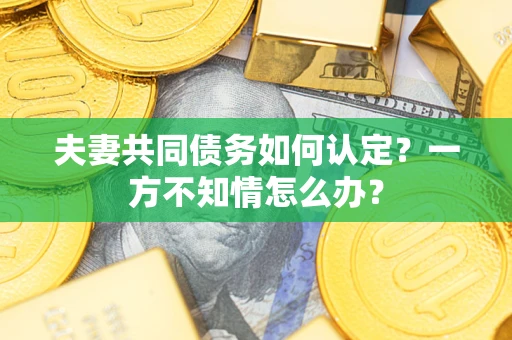 济南夫妻共同债务如何认定？一方不知情怎么办？