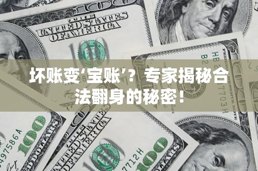 济南坏账变‘宝账’？专家揭秘合法翻身的秘密！
