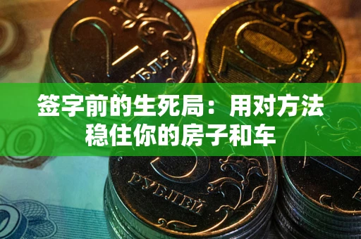 济南签字前的生死局：用对方法稳住你的房子和车