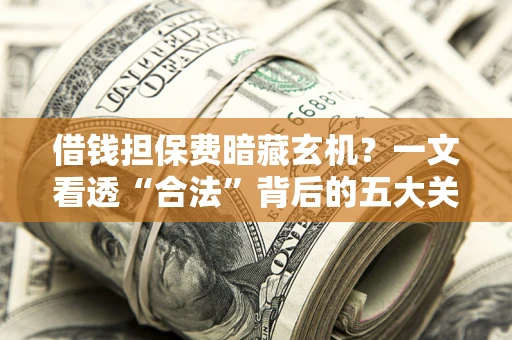 济南借钱担保费暗藏玄机？一文看透“合法”背后的五大关键陷阱