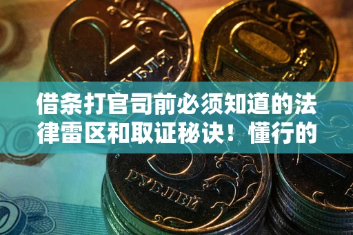 济南借条打官司前必须知道的法律雷区和取证秘诀！懂行的人已经留好这些证据