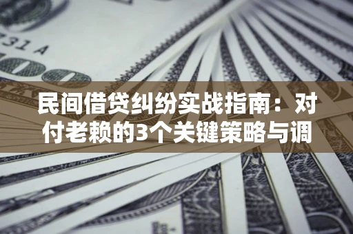 济南民间借贷纠纷实战指南：对付老赖的3个关键策略与调解盲区解析