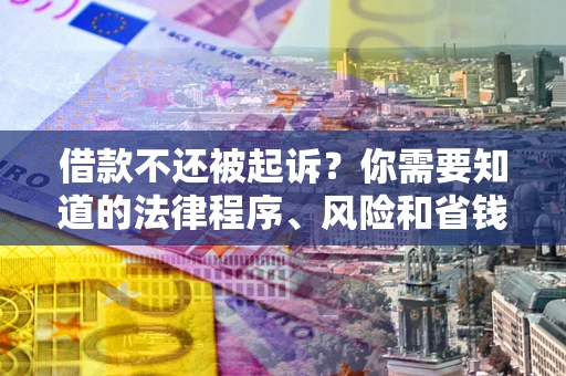济南借款不还被起诉？你需要知道的法律程序、风险和省钱技巧